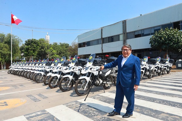 Gore Callao presentó 85 motos que ayudarán a mejorar la seguridad ciudadana en la región