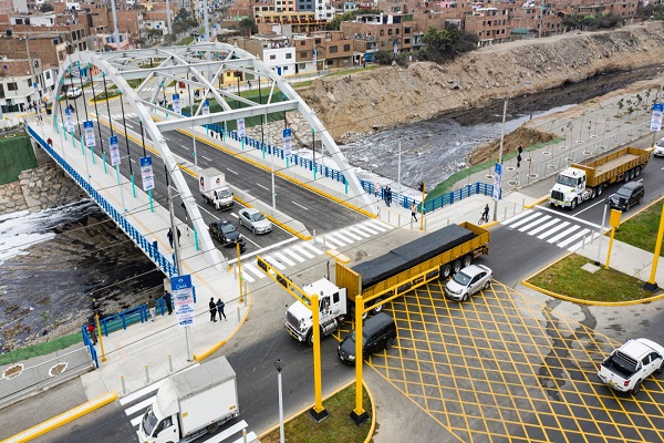 Puente Fernando Belaunde Terry redujo en 30% carga vehicular en puente Bella Unión