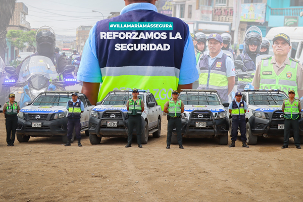 Patrullaje integrado gracias a convenio entre la Policía Nacional y Municipalidad de Villa María del Triunfo