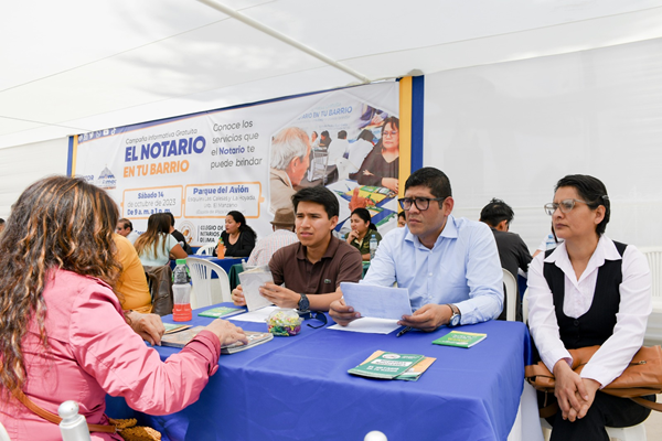 En San Martín de Porres se realizará el próximo  El Notario en tu Barrio    