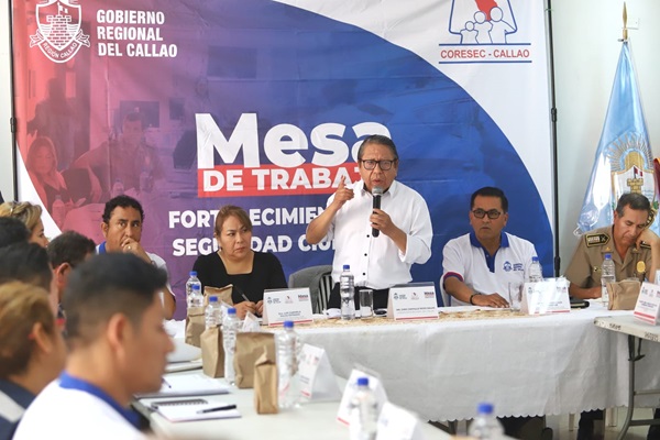 Callao busca estrategias y acciones para luchar contra la inseguridad mediante mesas de trabajo comunitarias