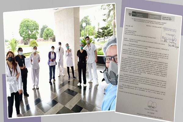 Residentes del centro médico naval denuncian que no los consideran en la vacunación