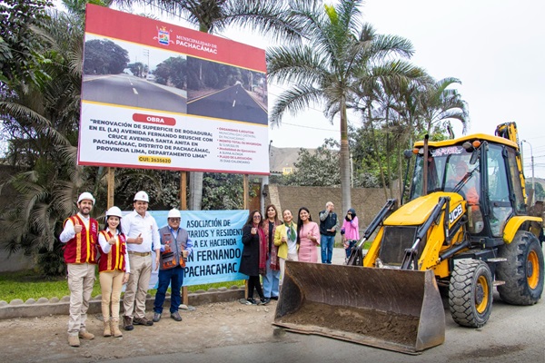 Municipalidad de Pachacámac inicia la construcción de la avenida Fernando Reusche en la ex Hacienda San Fernando