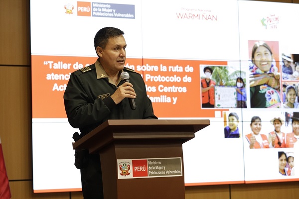 MIMP: Programa Nacional Warmi Ñan capacita a policías para atención y protección de víctimas de violencia