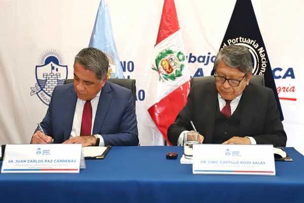 Gore Callao y Autoridad Portuaria Nacional firmaron un  importante convenio que impulsa el desarrollo del primer puerto