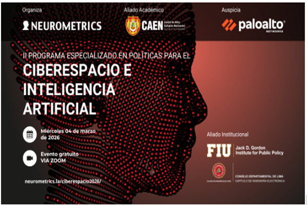 Programa internacional en políticas para el ciberespacio e inteligencia artificial se realizará este 04 de marzo por zoom