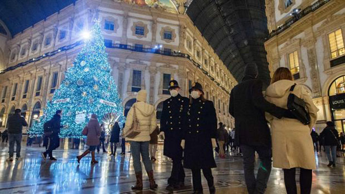 Italia aumenta medidas contra el covid-19 y estará totalmente confinada durante las fiestas de fin de año