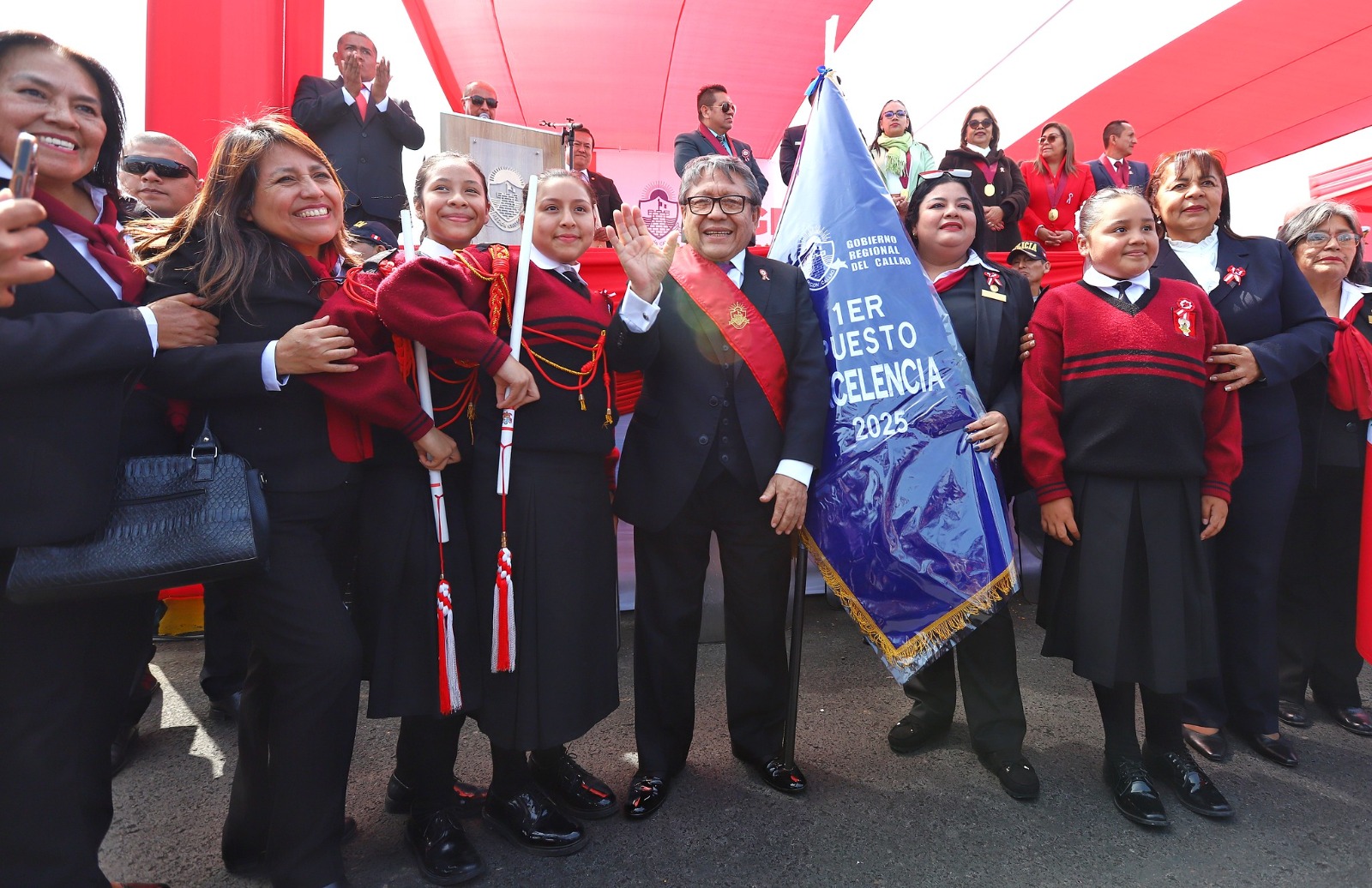 Emoción, alegría y hondo patriotismo se vivió en la Costa Verde chalaca en el tradicional Desfile por Fiestas Patrias