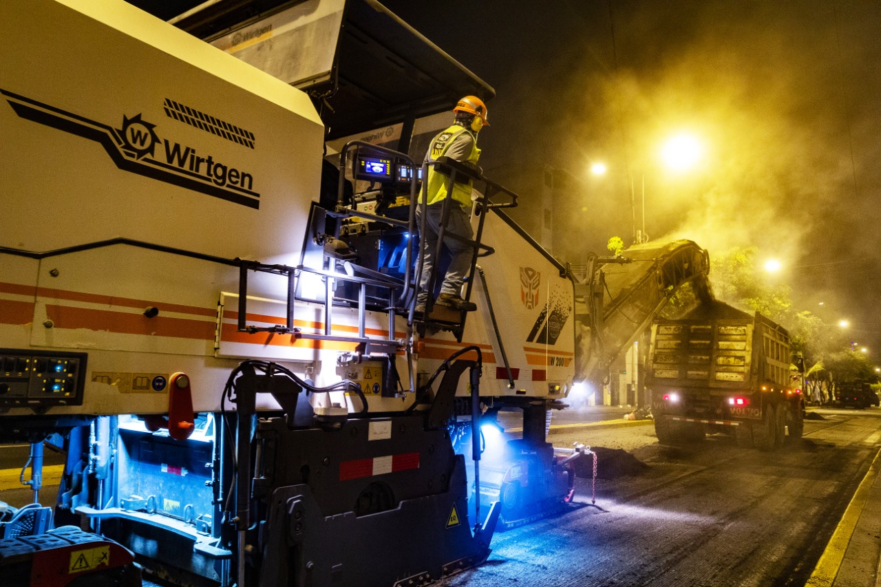 Municipalidad de Lima inicia mantenimiento vial en la av. Mello Franco