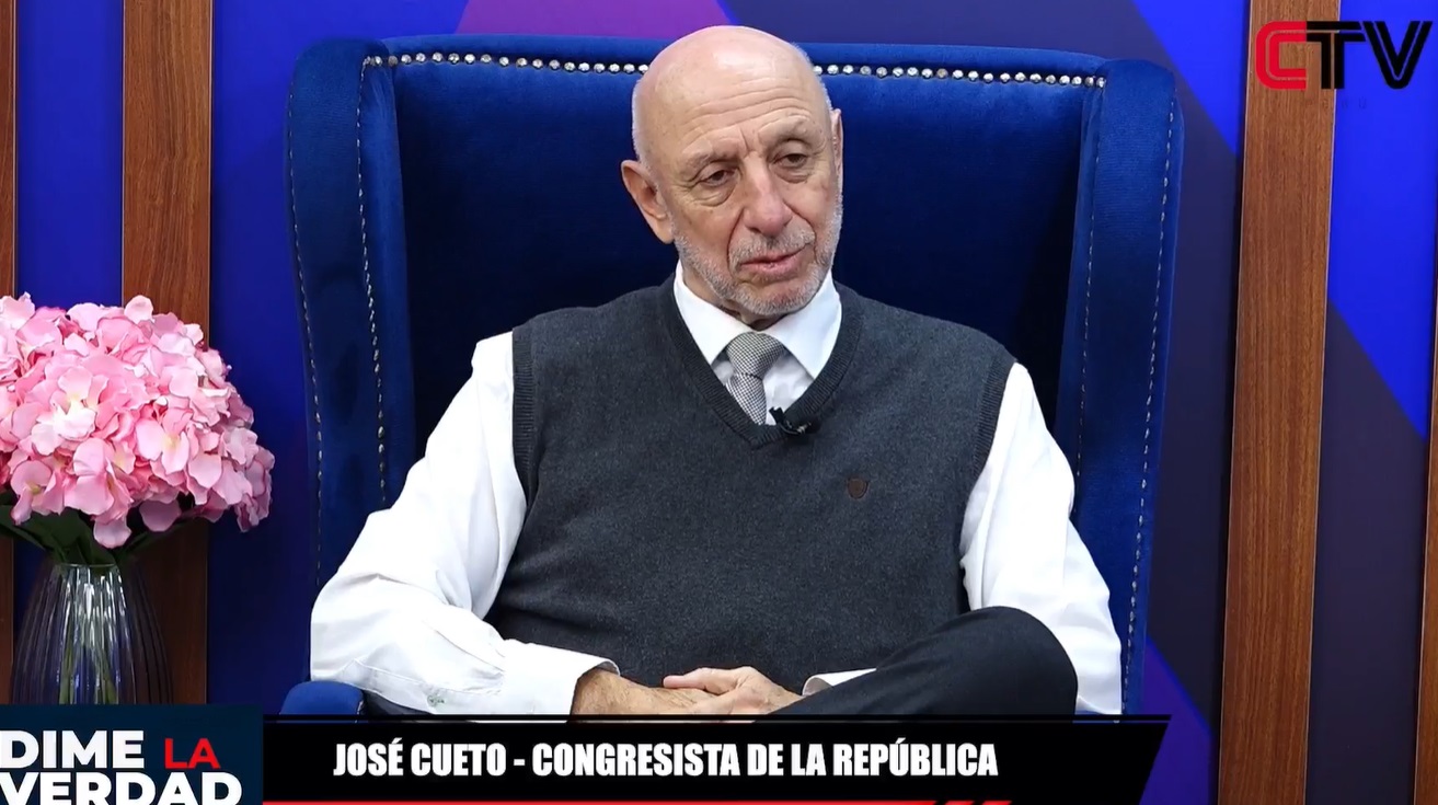 Congresista José Cueto señala que Somos Perú es la “Chiquibancada” de Dina Boluarte