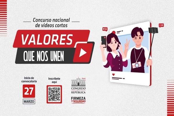 Jóvenes pueden participar en concurso nacional “Valores que nos unen” con historias en videos cortos