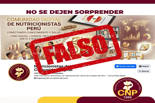CNP alerta sobre FALSA página web que no es de la institución