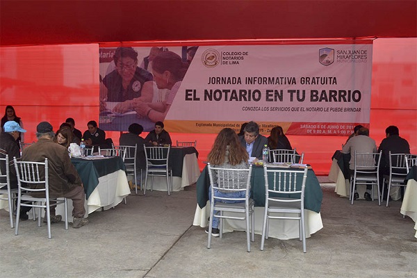 “NOTARIO EN TU BARRIO” ATENDIÓ A 2880 CIUDADANOS DE LIMA METROPOLITANA Y REGIONES