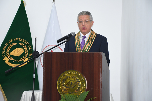 Decano del Colegio de Notarios de Lima: “Nuestra presencia en la sociedad es nuestro mejor valor; a ella nos debemos y servimos”