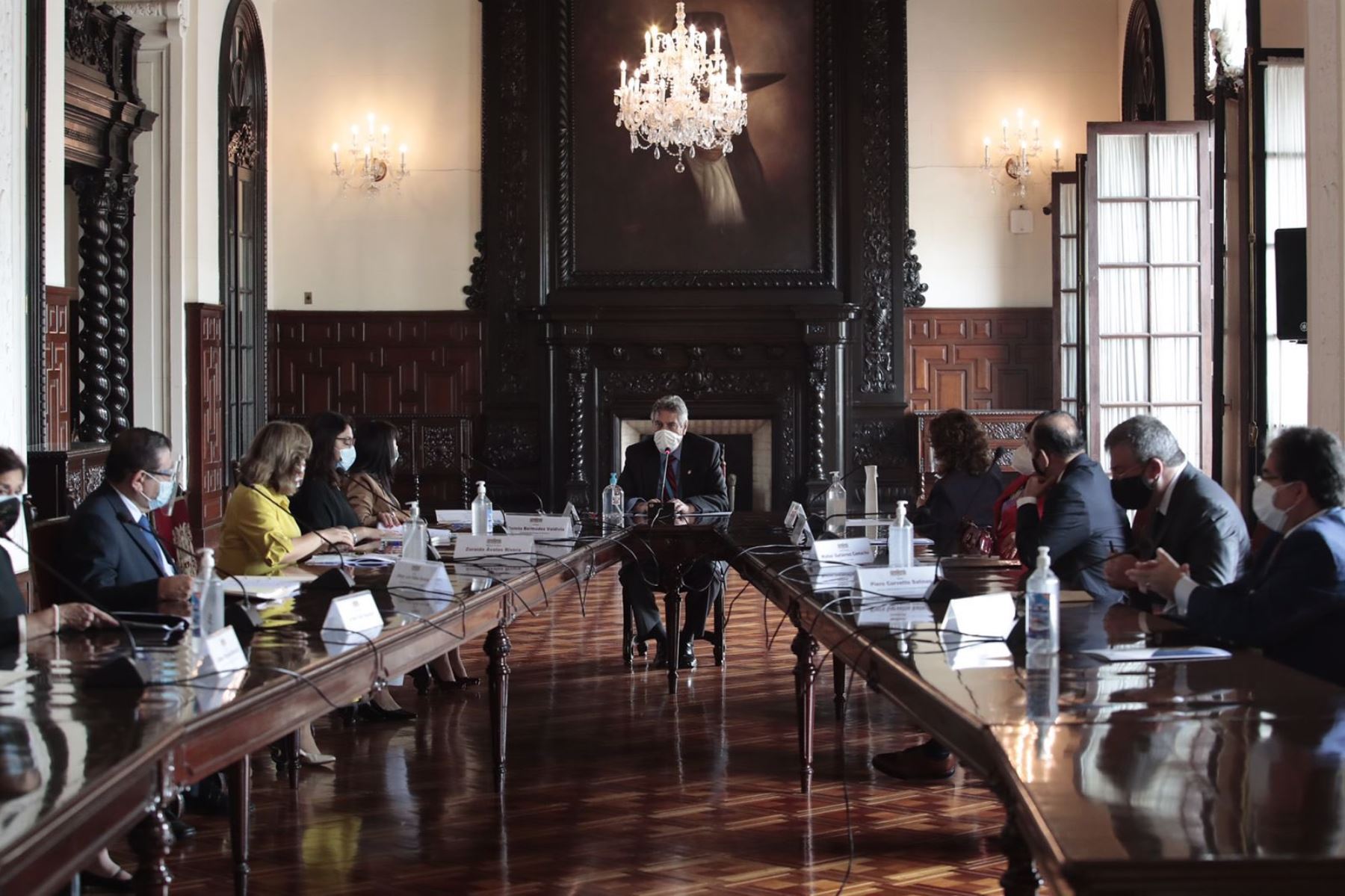 Presidente Sagasti lideró sesión de Consejo de Estado